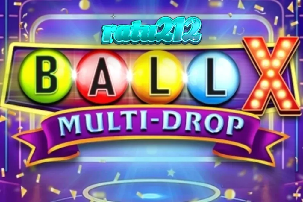 Tampilan visual slot Ball X Multi-Drop dengan tema neon dan simbol buah klasik